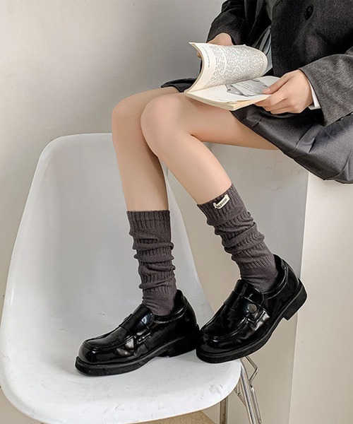 mosox（モソックス）の「【mosox】2WAY ルーズソックス（ソックス/靴下・レディース・ブラック/チョコ/ダークグレー/ベージュ/オフホワイト・FREE）」の20枚目の写真