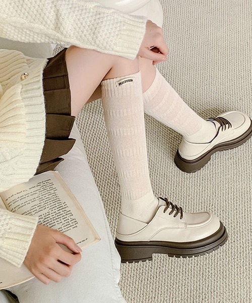 mosox（モソックス）の「【mosox】2WAY ルーズソックス（ソックス/靴下・レディース・ブラック/チョコ/ダークグレー/ベージュ/オフホワイト・FREE）」の11枚目の写真