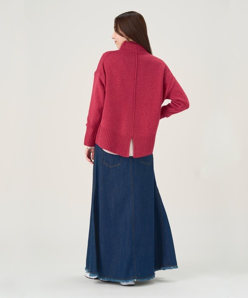 TOKYO SHIRTS（トウキョウシャツ）の「【Pitta Re:)】 ラム混バックスリットニットプルオーバー レディース（ニット/セーター・レディース・モカ/ピンク/ブルー・M/L）」の16枚目の写真