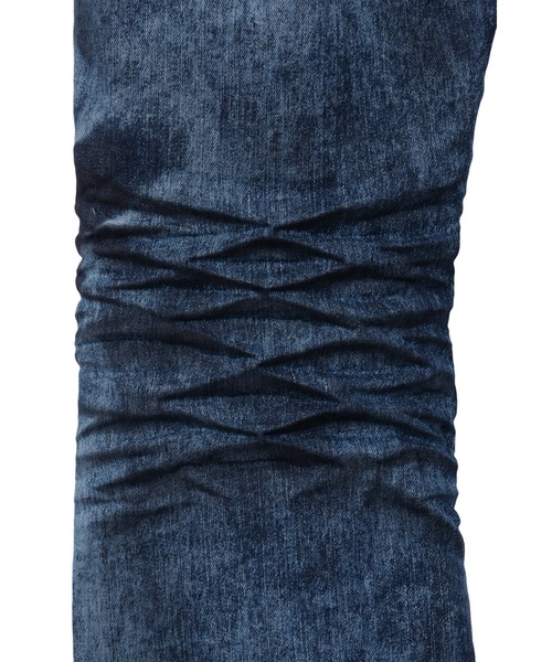 TORNADO MART(トルネードマート)の「TORNADO MART∴ブルーブリーチケミカルシューカットデニム(デニムパンツ・メンズ・ブルー・S/M/L/LL/XXL)」の7枚目の写真