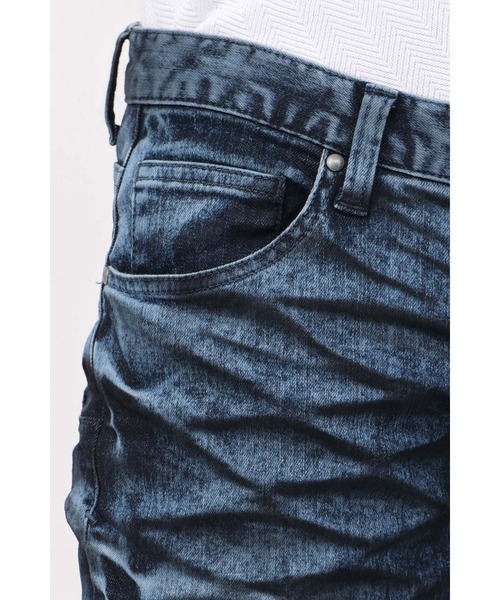 TORNADO MART(トルネードマート)の「TORNADO MART∴ブルーブリーチケミカルシューカットデニム(デニムパンツ・メンズ・ブルー・S/M/L/LL/XXL)」の15枚目の写真