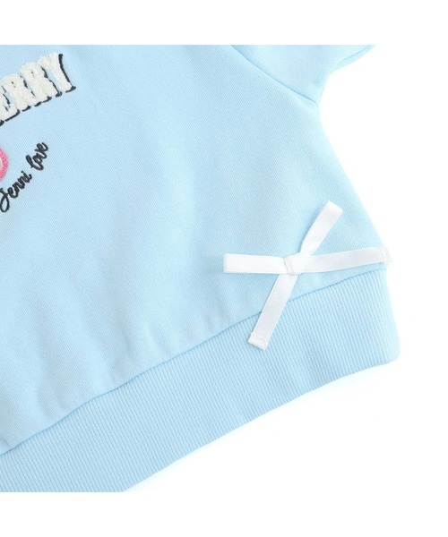 JENNI love（ジェニィラブ）の「【あったか】裏起毛チェリーサガラトレーナー（スウェット・キッズ・オフホワイト/ブラック/サックスブルー・130cm/140cm/150cm/160cm）」の20枚目の写真