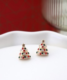 Three Four Time | 【X’mas】クリスマスツリーピアス(ピアス（両耳用）)