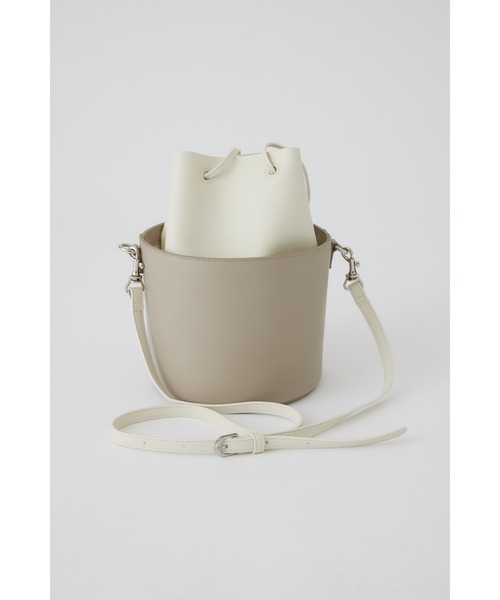 リムアーク バケツバッグ レザー RIM.ARK（リムアーク）の「Leather bucket mini bag（ショルダー