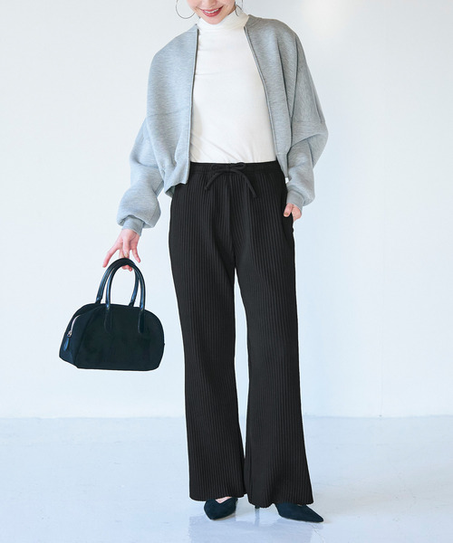 再入荷のおすすめ最新情報 裏起毛ジョーゼットリブパンツ（その他パンツ）｜coca（coca パンツ