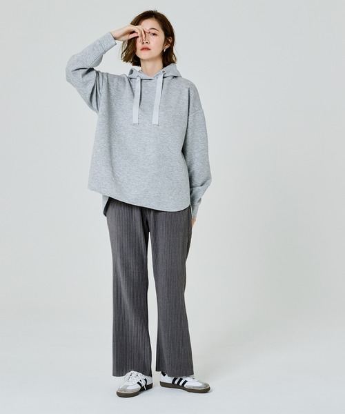 coca(coca)(コカ)の「【DAILY WARM】裏起毛ジョーゼットリブパンツ(その他パンツ・レディース・ブラック/チャコール/ブルー/グレー/アイボリー・L/XL/M/S)」の10枚目の写真