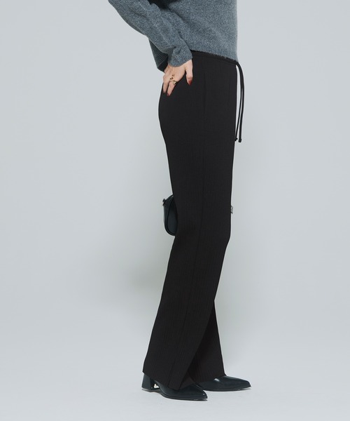 coca(coca)(コカ)の「【DAILY WARM】裏起毛ジョーゼットリブパンツ(その他パンツ・レディース・ブラック/チャコール/ブルー/グレー/アイボリー・L/XL/M/S)」の17枚目の写真