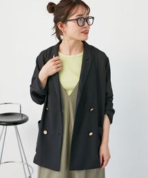 メッシュダブルブレストジャケット