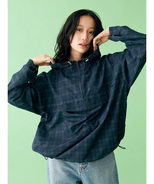 Ungrid（アングリッド）の「【WEB限定】チェックアノラックパーカー（パーカー・レディース・グリーン/チャコールグレー/オレンジ/グレー・FREE）」の21枚目の写真