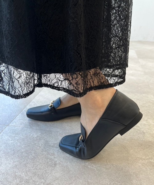 WA ORiental TRaffic（ダブルエーオリエンタルトラフィック）の「ビットモチーフバブーシュローファー/R-4010（ローファー・レディース・ブラック/ベージュ・34/35/36/37/38/39/40/41/42）」の14枚目の写真