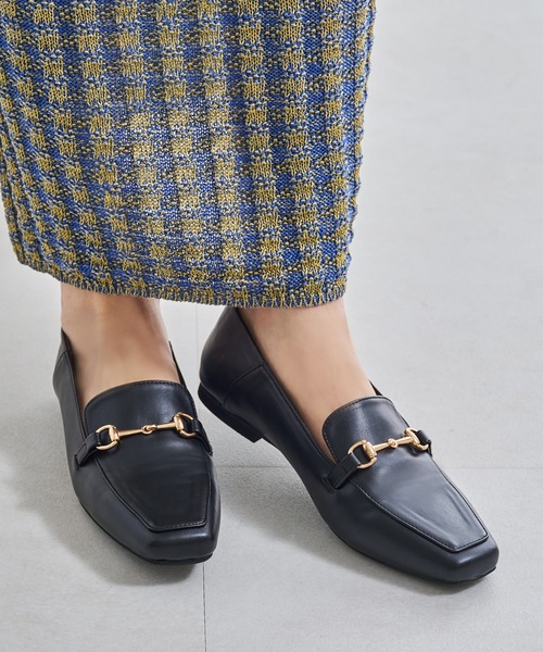 WA ORiental TRaffic（ダブルエーオリエンタルトラフィック）の「ビットモチーフバブーシュローファー/R-4010（ローファー・レディース・ブラック/ベージュ・34/35/36/37/38/39/40/41/42）」の9枚目の写真