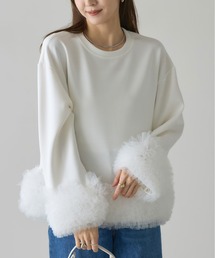 【ZOZO限定】チュールヘムトップス