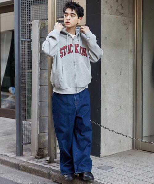 WEGO（ウィゴー）の「WEGO/ワッペンロゴZIPパーカー（パーカー・メンズ・ブラウン/ネイビー/アッシュグレー/杢グレー・LARGE/MEDIUM）」の5枚目の写真