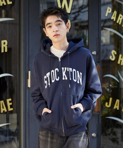 WEGO（ウィゴー）の「WEGO/ワッペンロゴZIPパーカー（パーカー・メンズ・ブラウン/ネイビー/アッシュグレー/杢グレー・LARGE/MEDIUM）」の11枚目の写真