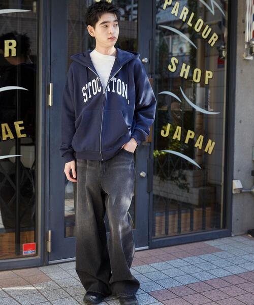 WEGO（ウィゴー）の「WEGO/ワッペンロゴZIPパーカー（パーカー・メンズ・ブラウン/ネイビー/アッシュグレー/杢グレー・LARGE/MEDIUM）」の12枚目の写真