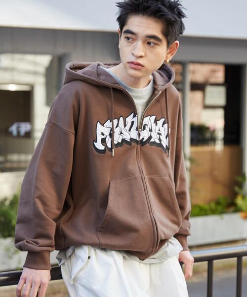 WEGO（ウィゴー）の「WEGO/ワッペンロゴZIPパーカー（パーカー・メンズ・ブラウン/ネイビー/アッシュグレー/杢グレー・LARGE/MEDIUM）」の13枚目の写真