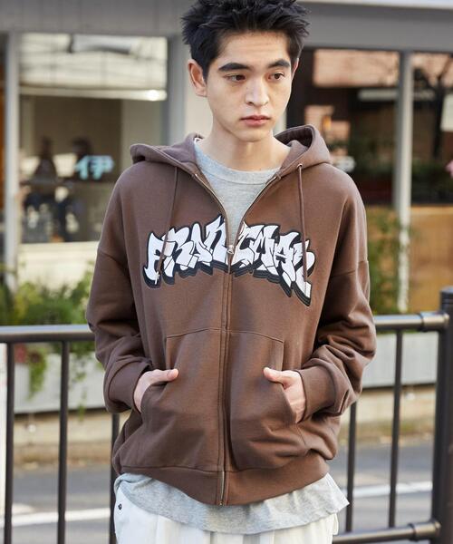 WEGO（ウィゴー）の「WEGO/ワッペンロゴZIPパーカー（パーカー・メンズ・ブラウン/ネイビー/アッシュグレー/杢グレー・LARGE/MEDIUM）」の14枚目の写真