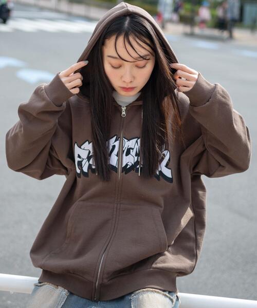 WEGO（ウィゴー）の「WEGO/ワッペンロゴZIPパーカー（パーカー・メンズ・ブラウン/ネイビー/アッシュグレー/杢グレー・LARGE/MEDIUM）」の17枚目の写真