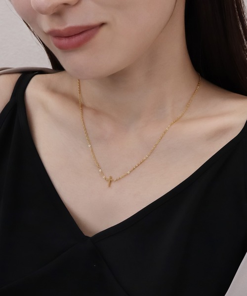 blackdia ocean ゴールドチェーンクロスネックレス（ネックレス