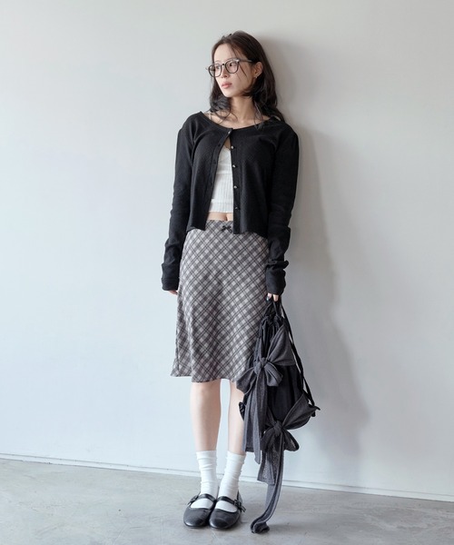 UNE MANSION(ユヌマンション)の「リボンタイストリングナイロンバックパック(バックパック/リュック・レディース・ブラック/アイボリー/カーキ・ONE SIZE)」の12枚目の写真