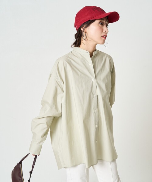 FREAK'S STORE(フリークスストア)の「限定展開 ビックシルエット ブロード ボリューム シャツ(シャツ/ブラウス・レディース・ブラック/ブルー/オフホワイト/その他1/ストライプ/ベージュ・フリ-)」の21枚目の写真