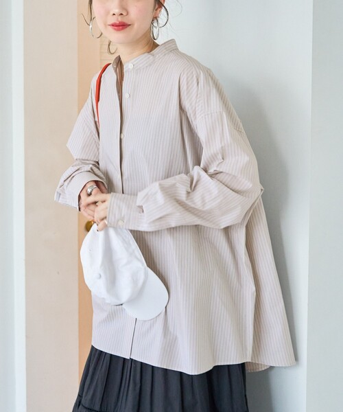 限定展開 ビックシルエット ブロード ボリューム シャツ（シャツ