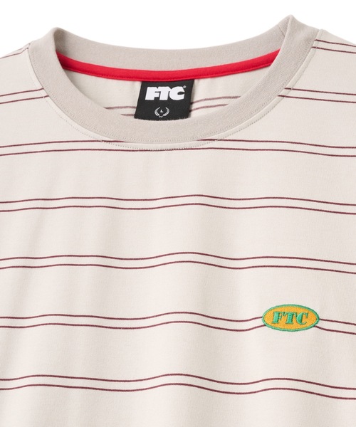 OVAL LOGO STRIPE L/S TOP（Tシャツ/カットソー）｜FTC