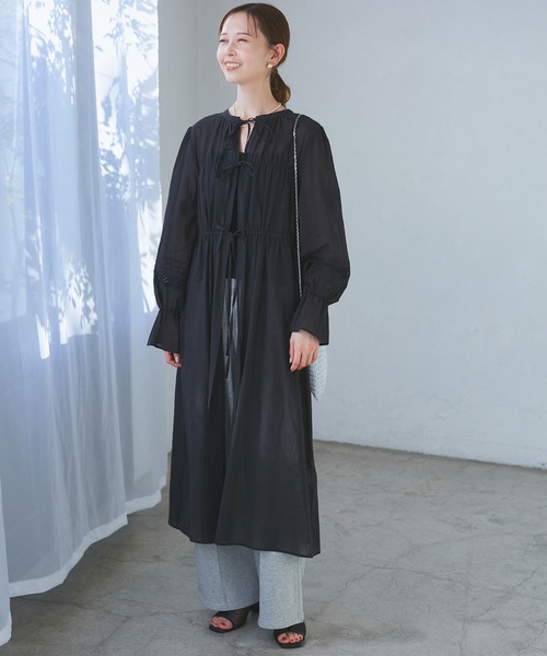 セール】【接触冷感・通気性】お着軽シャツシリーズ/綿ボイルガウン