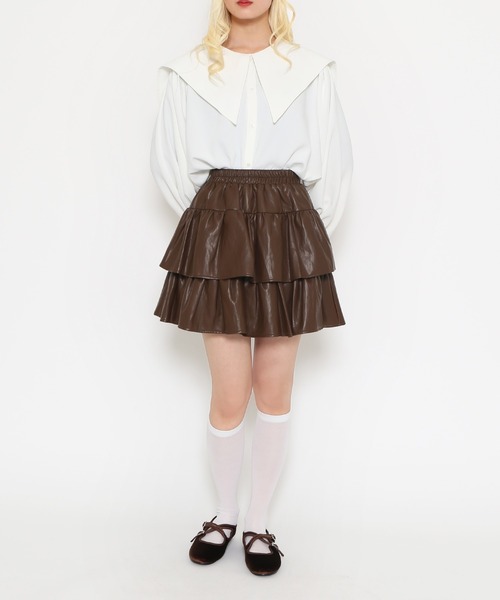 PUNYUS（プニュズ）の「セーラーカラーブラウス（シャツ/ブラウス・レディース・ホワイト/ブラック/ブルー・1/2/3/4）」の13枚目の写真