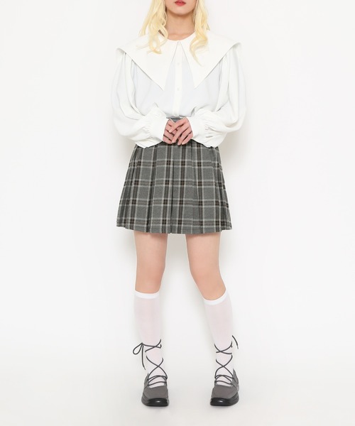 PUNYUS（プニュズ）の「セーラーカラーブラウス（シャツ/ブラウス・レディース・ホワイト/ブラック/ブルー・1/2/3/4）」の17枚目の写真