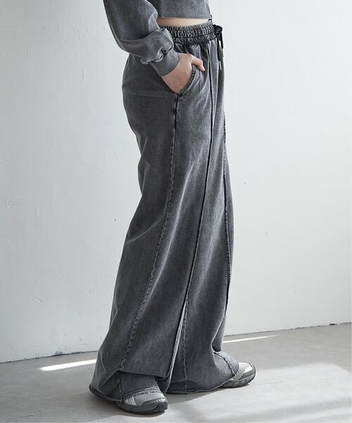 VENCEEXCHANGE（ヴァンスエクスチェンジ）の「【セットアップ対応】ケミカルスウェットパンツ（スウェットパンツ・レディース・ブルー/チャコール・FREE）」の5枚目の写真