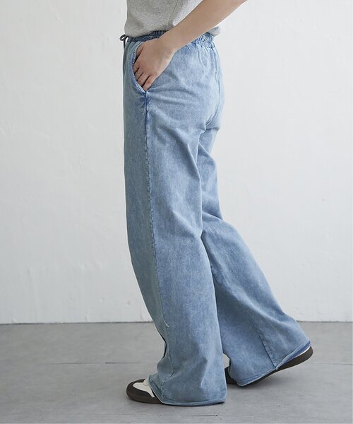 VENCEEXCHANGE（ヴァンスエクスチェンジ）の「【セットアップ対応】ケミカルスウェットパンツ（スウェットパンツ・レディース・ブルー/チャコール・FREE）」の8枚目の写真