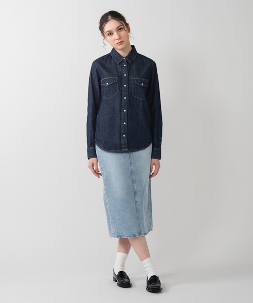 リーバイスウェスタンシャツ鬼フェードボタンダウンスレヤレ感インディゴブルーXL リーバイスアウトレット】リーバイス/Levi's ウェスタン
