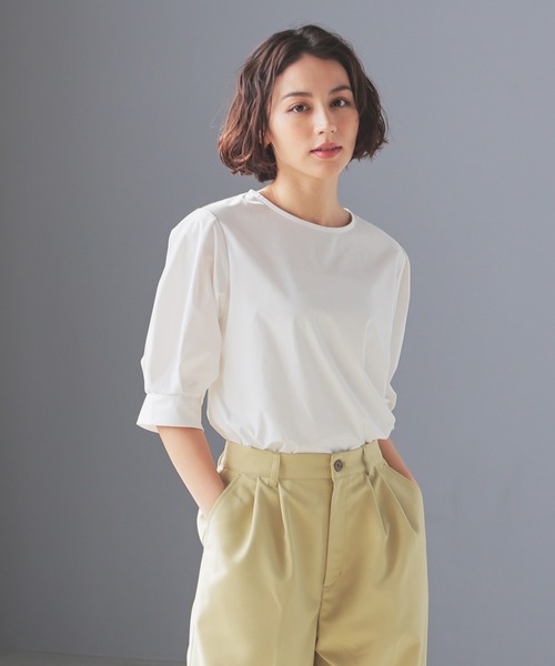 ROSSOPURO 売れ筋商品|||ロッソピューロ Tシャツ トップス レディース Tops Beige ロッソスタイルラボ バイク用プロテクター レディース