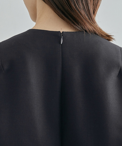 ROPE'(ロペ)の「【限定店舗・J'aDoRe限定】エレガンスウールシルクワンピース(ワンピース・レディース・ネイビー・FREE)」の10枚目の写真