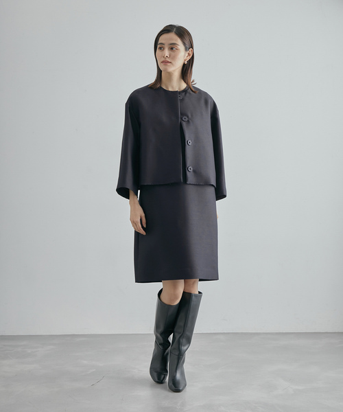 ROPE'(ロペ)の「【限定店舗・J'aDoRe限定】エレガンスウールシルクワンピース(ワンピース・レディース・ネイビー・FREE)」の18枚目の写真