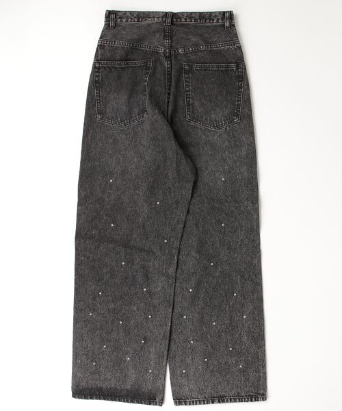 ROSE BUD(ローズバッド)の「ビジューデニムパンツ(デニムパンツ・レディース・ブラック/ブルー・S/M)」の3枚目の写真