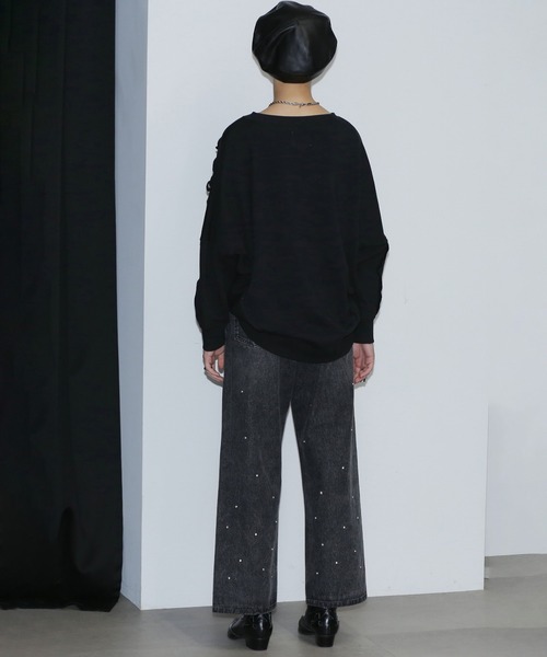 ROSE BUD(ローズバッド)の「ビジューデニムパンツ(デニムパンツ・レディース・ブラック/ブルー・S/M)」の15枚目の写真