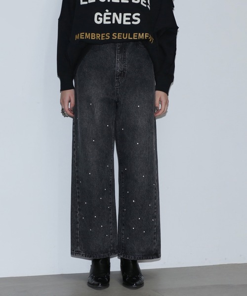 ROSE BUD(ローズバッド)の「ビジューデニムパンツ(デニムパンツ・レディース・ブラック/ブルー・S/M)」の16枚目の写真