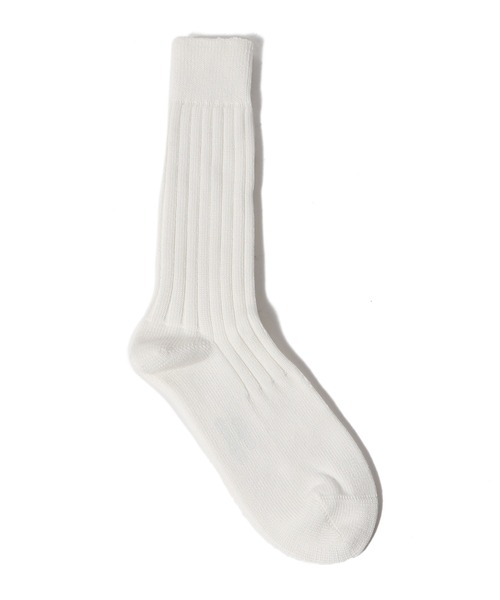 ESTNATION（エストネーション）の「omo design / リブソックス（ソックス/靴下・メンズ・チャコールグレー/ブラック/ホワイト/ブルー・FREE）」の2枚目の写真