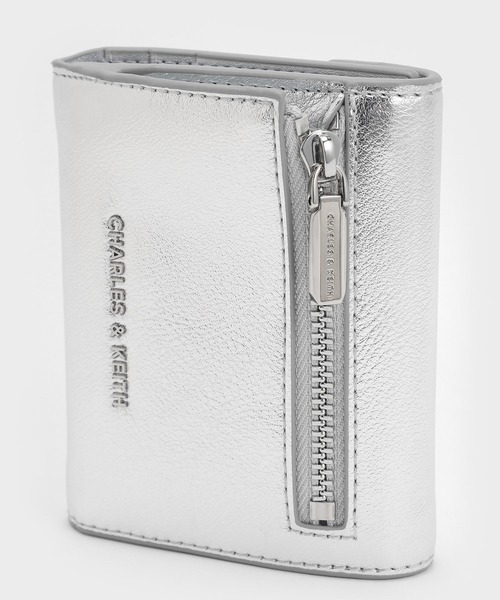 追跡有★Charles＆Keith Marlowe ミニ 3つ折り財布 三つ折り Charles&Keith(チャールズアンドキース) 折りたたみ