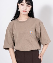 【CARHARTT】半袖 クルーネックポケットTシャツ ユニセックス
