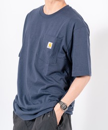 【CARHARTT】半袖 クルーネックポケットTシャツ ユニセックス