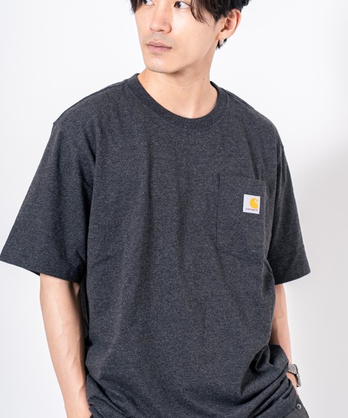 CARHARTT】半袖 クルーネックポケットTシャツ ユニセックス（Tシャツ