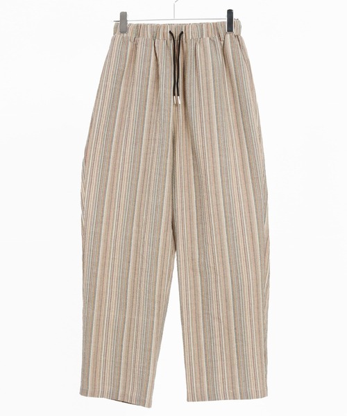 CAMBIO（カンビオ）の「mp13307-Multi Stripe Wide Straight Pants ワイドストレートパンツ（その他パンツ・メンズ・ベージュ/ネイビー/ブラウン・S/M/L）」の22枚目の写真