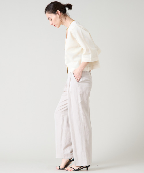 Liesse（リエス）の「メッシュ編みニットトップス（ニット/セーター・レディース・ネイビー/イエロー/アイボリー・FREE）」の14枚目の写真