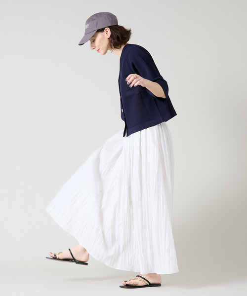 Liesse（リエス）の「メッシュ編みニットトップス（ニット/セーター・レディース・ネイビー/イエロー/アイボリー・FREE）」の10枚目の写真