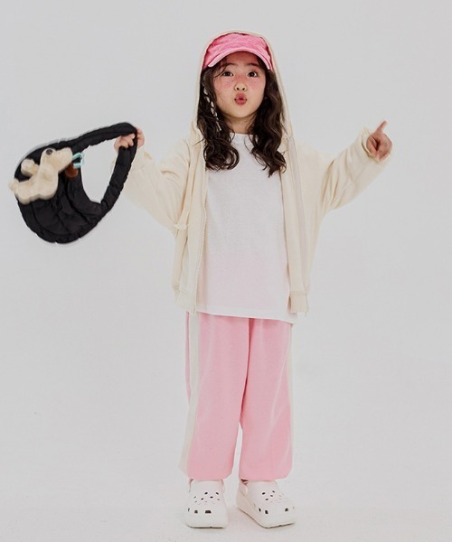 unifriend（ユニフレンド）の「韓国子供服ジョガーパンツ（スウェットパンツ・キッズ・ブラウン/ブラック/グレー/ピンク・110/140/130/120）」の4枚目の写真