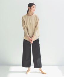 Demi-Luxe BEAMS | 【1/1値下げ】Oggi × Demi-Luxe BEAMS / コットン ベルテッドパンツ  [手洗い可](その他パンツ)