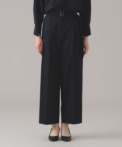 Demi-Luxe BEAMS（デミルクス ビームス）の「【2/5再値下げ】Oggi × Demi-Luxe BEAMS / コットン ベルテッドパンツ  [手洗い可]（その他パンツ・レディース・ブラック/ネイビー・36/38）」の13枚目の写真